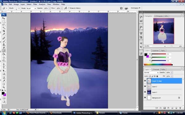 Creation of A dancers dreamland: Step 8
